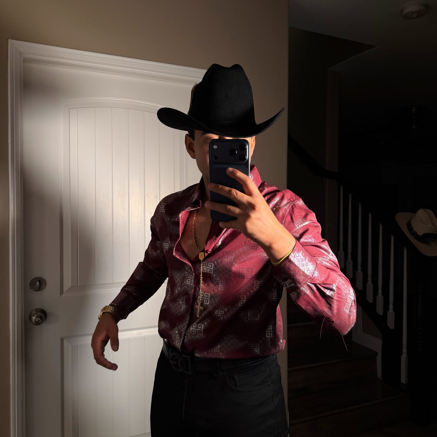 Give platinum Shirt Burgundy