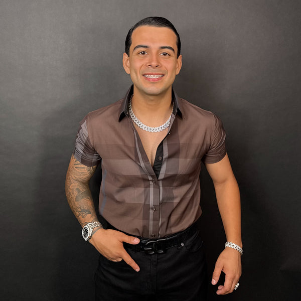 Baldo Short Sleeve Shirt Brown