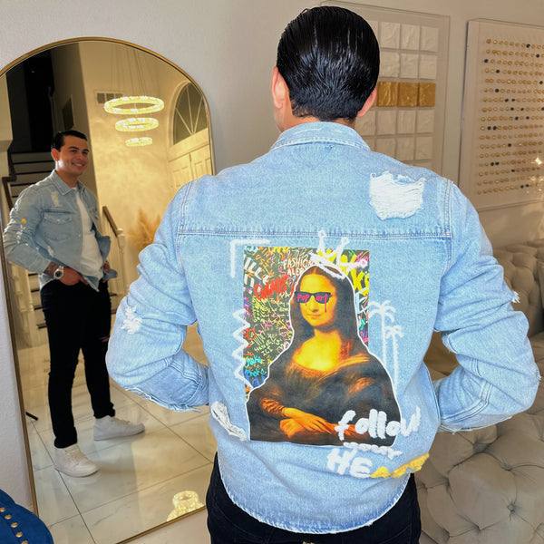 Mona Lisa bélica jacket-light blue